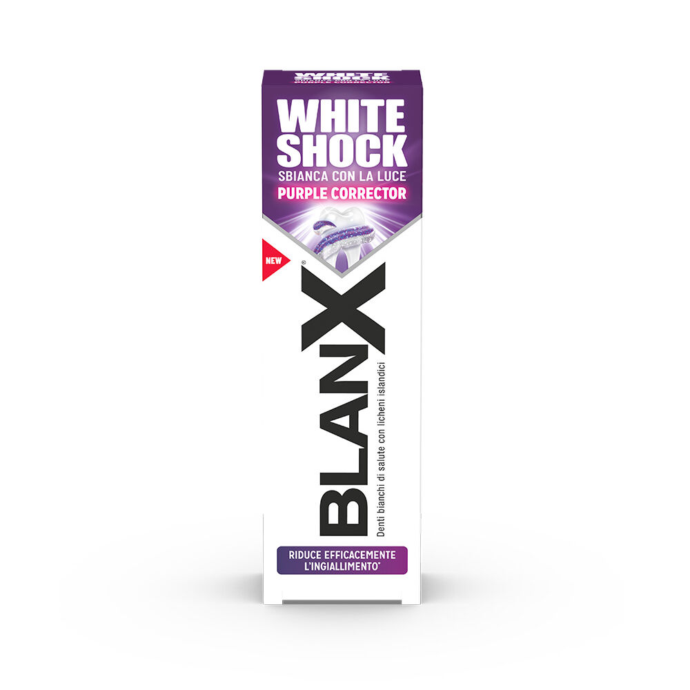 BlanX White Shock Purple Corrector Dentifricio 75 ml, , large
