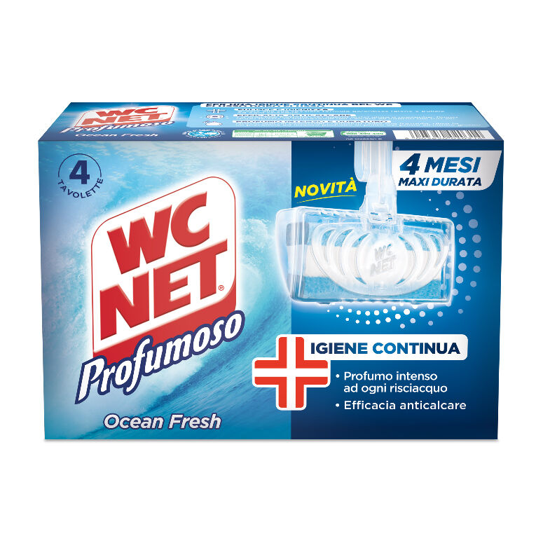 Wc Net Tavoletta Ocean Fresh 4 Pezzi - -
