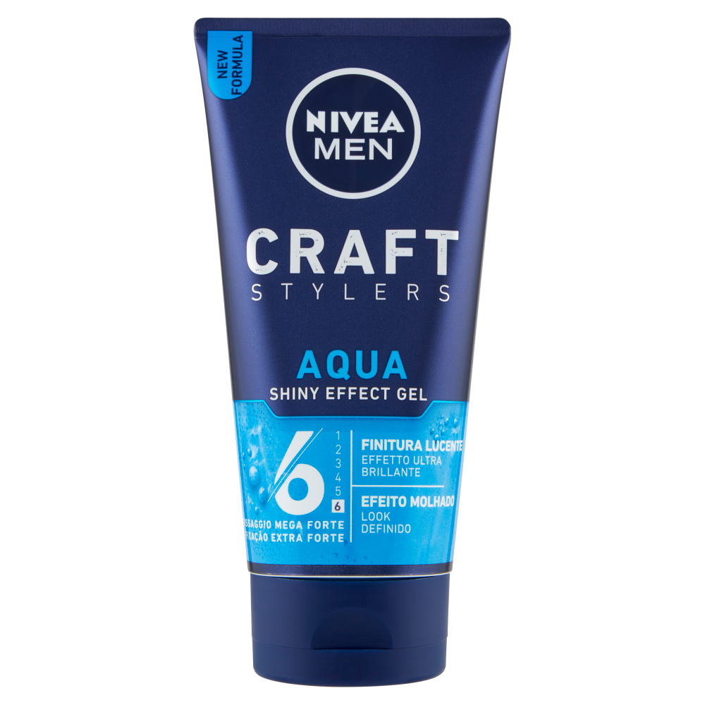 Nivea Men Craft Stylers Aqua Shiny Effect Gel 150 ml, , large