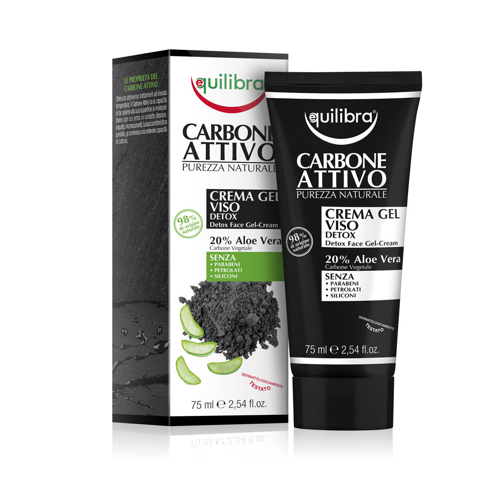 Equilibra Carbone Attivo Crema Gel Viso Detox 75 ml - -