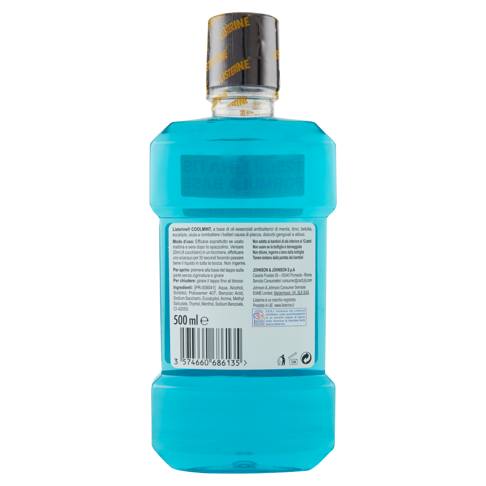 Listerine Colluttorio Coolmint 500 ml, , large