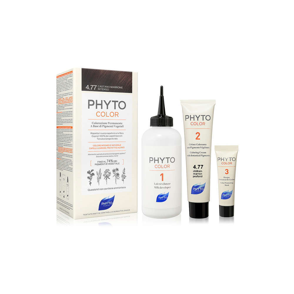 Phyto Phytocolor 4.77 Castano Marrone Intenso Colorazione Permanente Per Capelli, , large