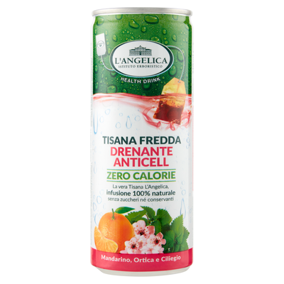 L'Angelica Health Drink Tisana Fredda Drenante Anticell Zero Calorie 240 ml