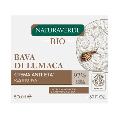 Naturaverde Bio Bava di Lumaca Crema Idratante Intensiva 50 ml