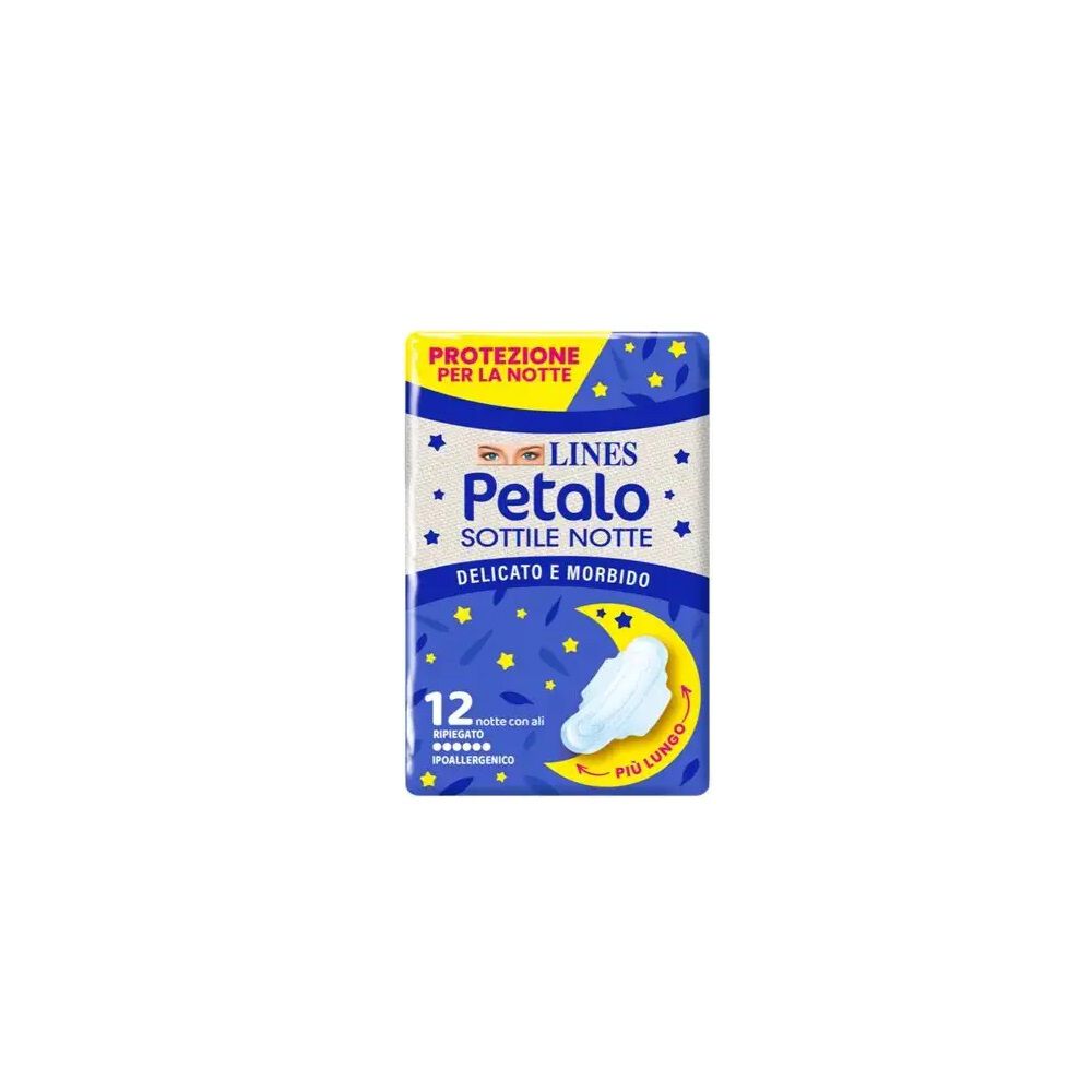 Lines Petalo Sottile Notte 12 Assorbenti, , large