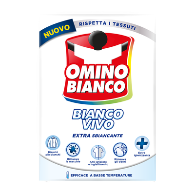 Omino Bianco Sbiancante in Polvere Bianco Vivo 500g