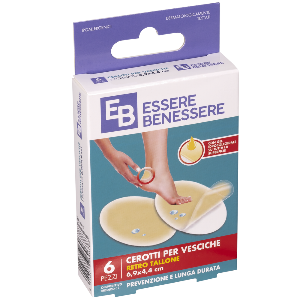 Essere Benessere Cerotti Vesciche Ovali 6,9x4,4cm 6pz, , large
