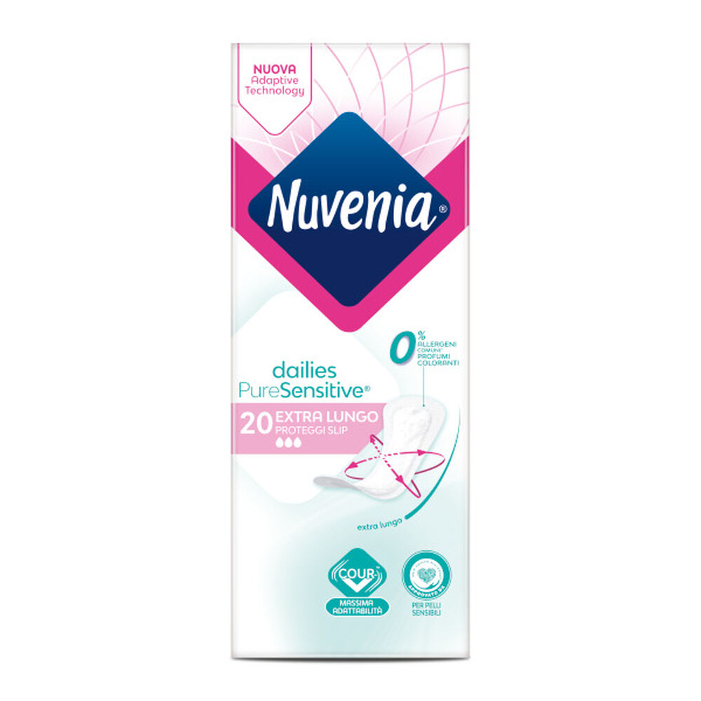 Nuvenia Pure Sensitive Extra Lungo 20 Proteggi Slip, , large