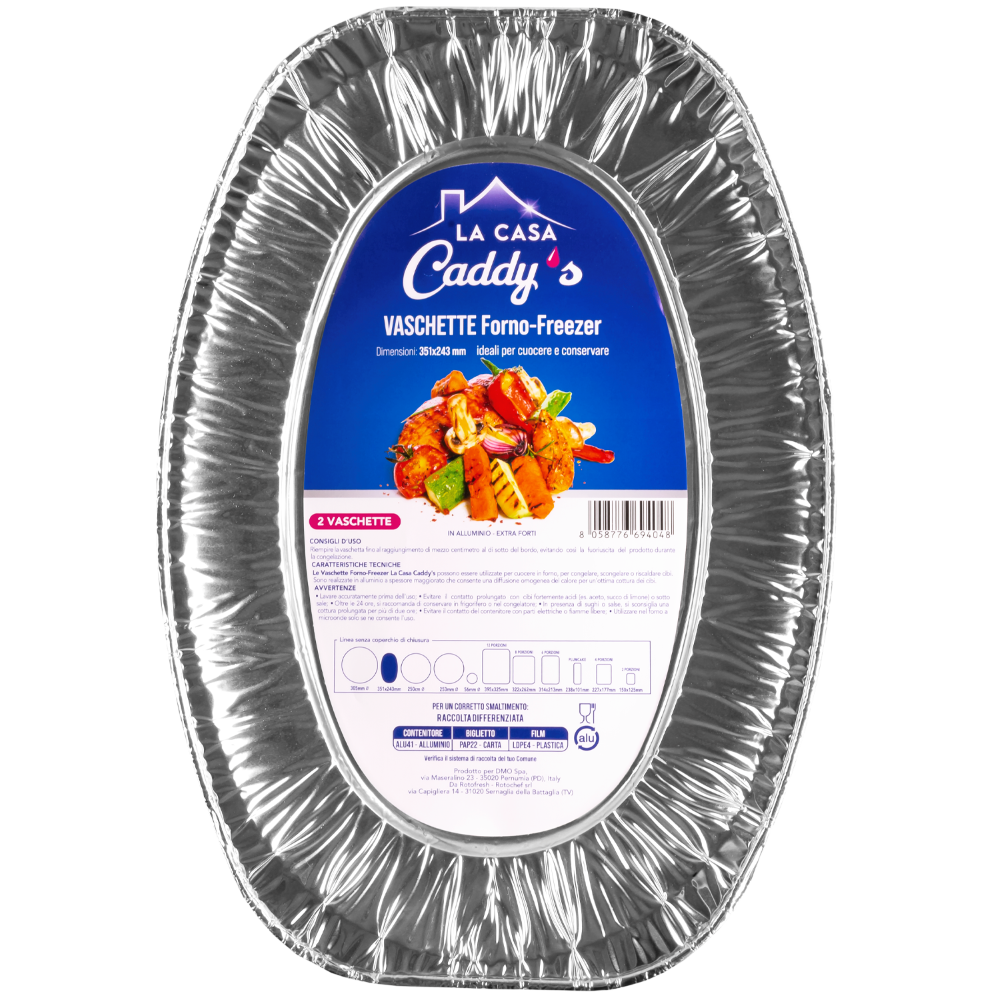 Caddy's Contenitore Alluminio senza Coperchio 2 Pezzi , , large