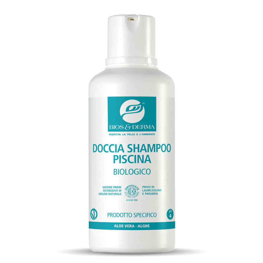 Bios&Derma Doccia Shampoo Piscina Biologico 500 ml, , large