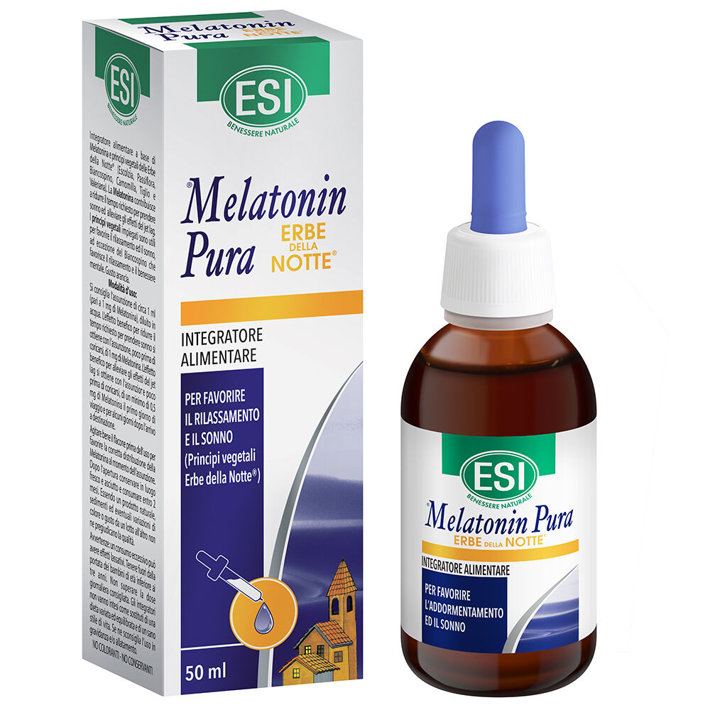 Melatonin Pura Gocce Con Erbe Della Notte 50 ml, , large
