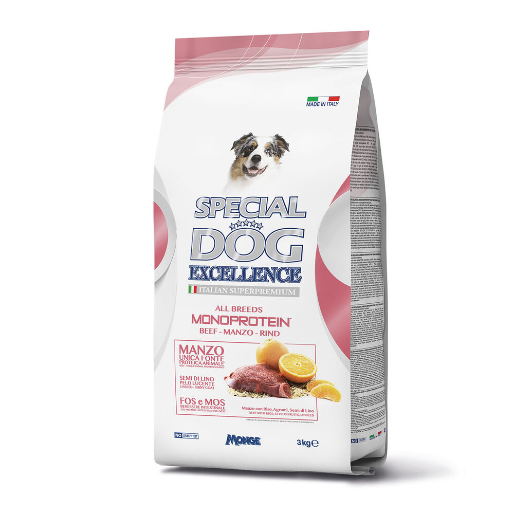 Special Dog Excellence Monoprotein All Breeds Manzo 3 kg, , large