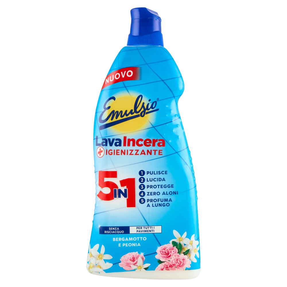 Emulsio LavaIncera Igienizzante 5in1 Bergamotto e Peonia 875 ml, , large