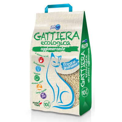 PetUp Lettiera Ecologica Agglomerante 10 Litri