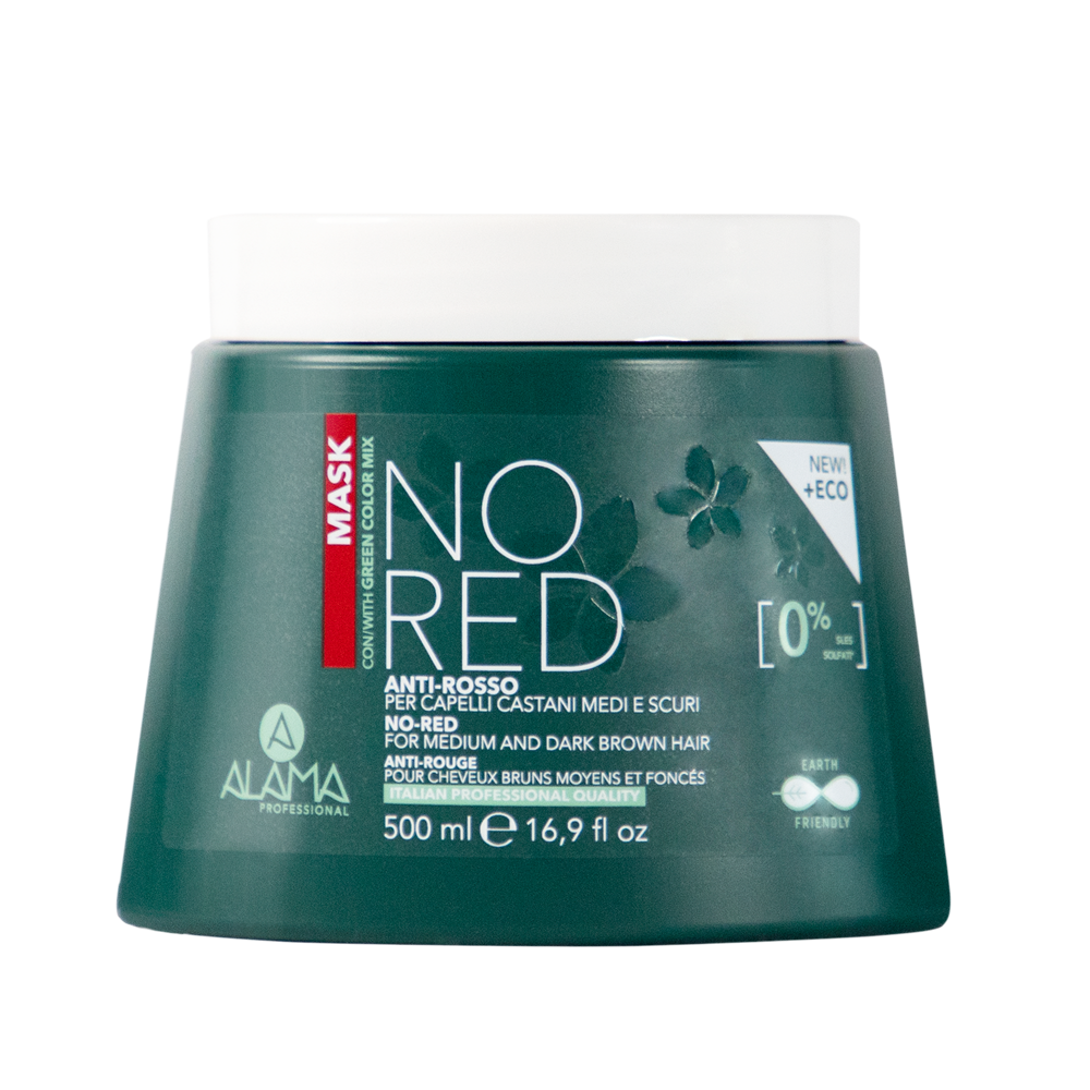 Alama No Red Maschera per Capelli Castani Medi e Scuri 500 ml, , large