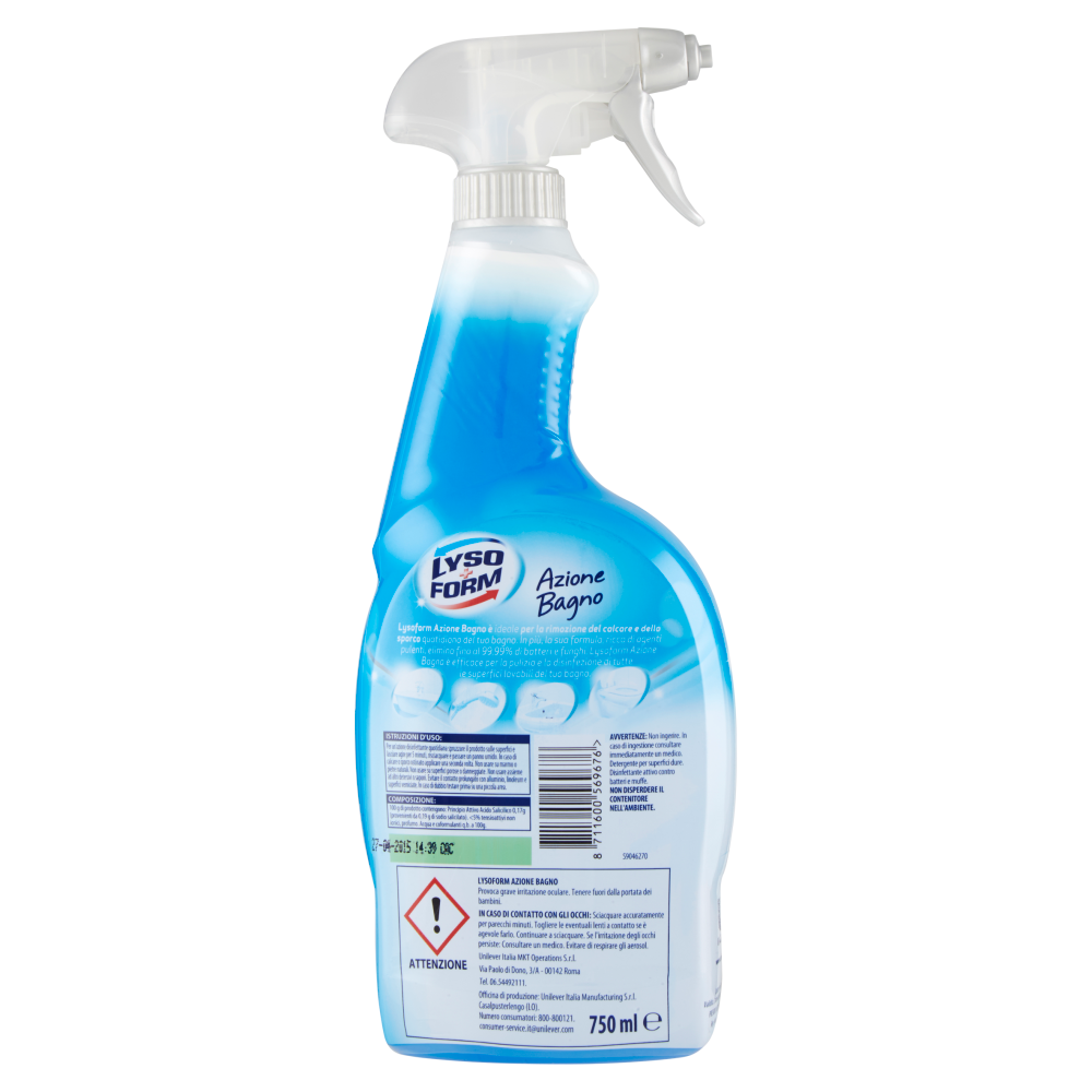 Lysoform Azione Bagno Spray 750 ml, , large