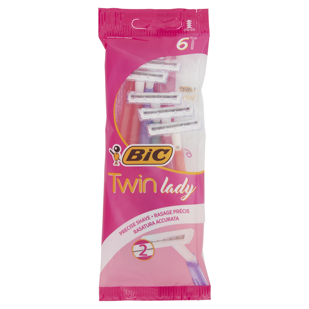 Bic Rasoio Twin Lady 6 Pezzi, , large