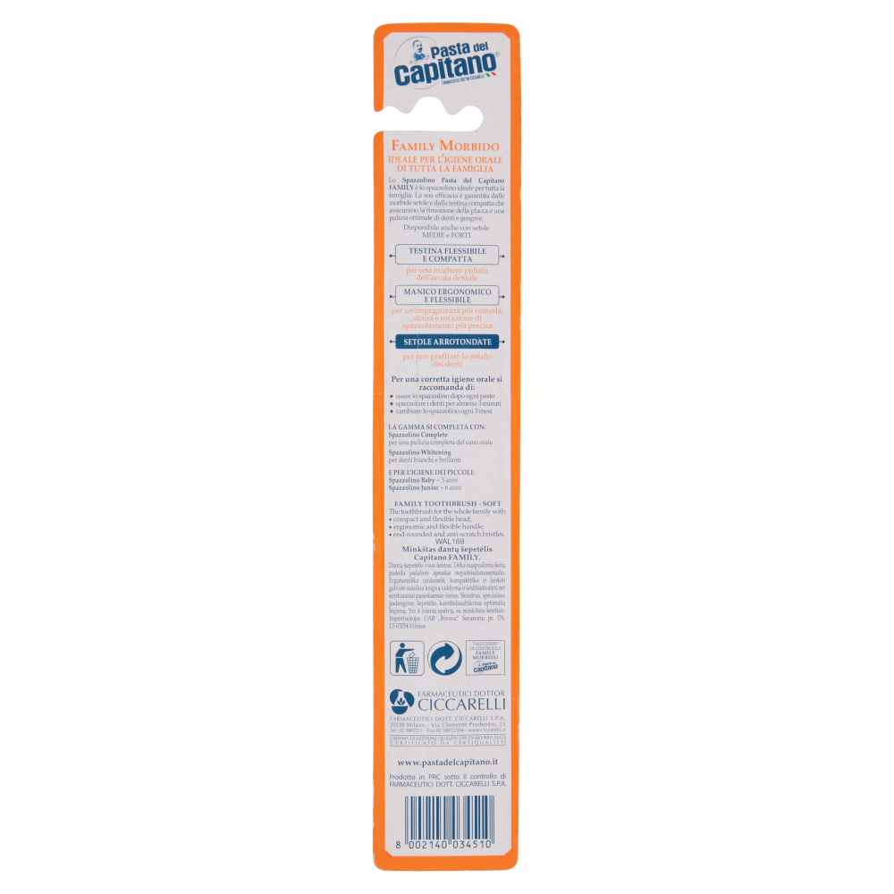 Pasta del Capitano Spazzolino Family Morbido, , large
