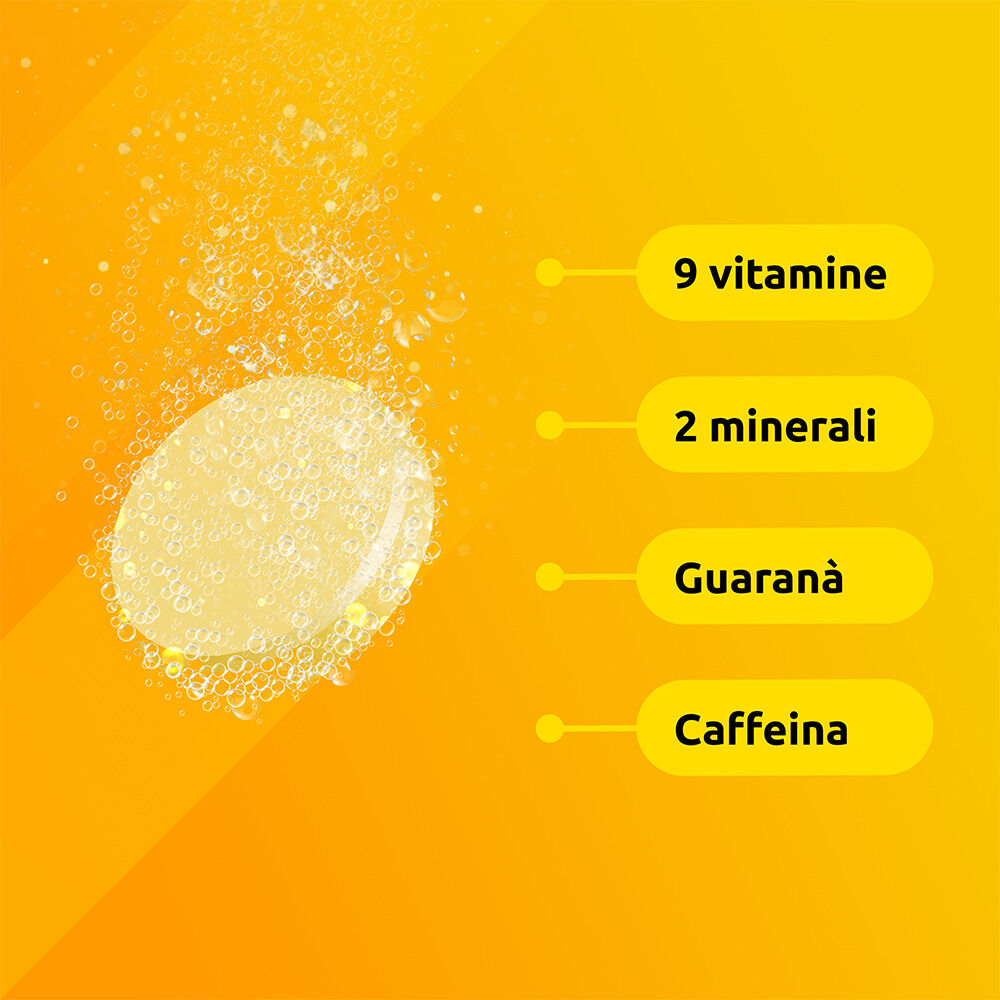 Supradyn Ricarica Mentale con Acido Folico, Caffeina e Guaranà, 10 Compresse Effervescente, , large