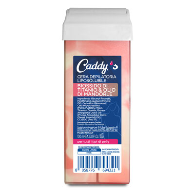 Caddy's Cera Depilatoria Roll-On Biossido di Titanio & Olio di Mandorle 100 ml