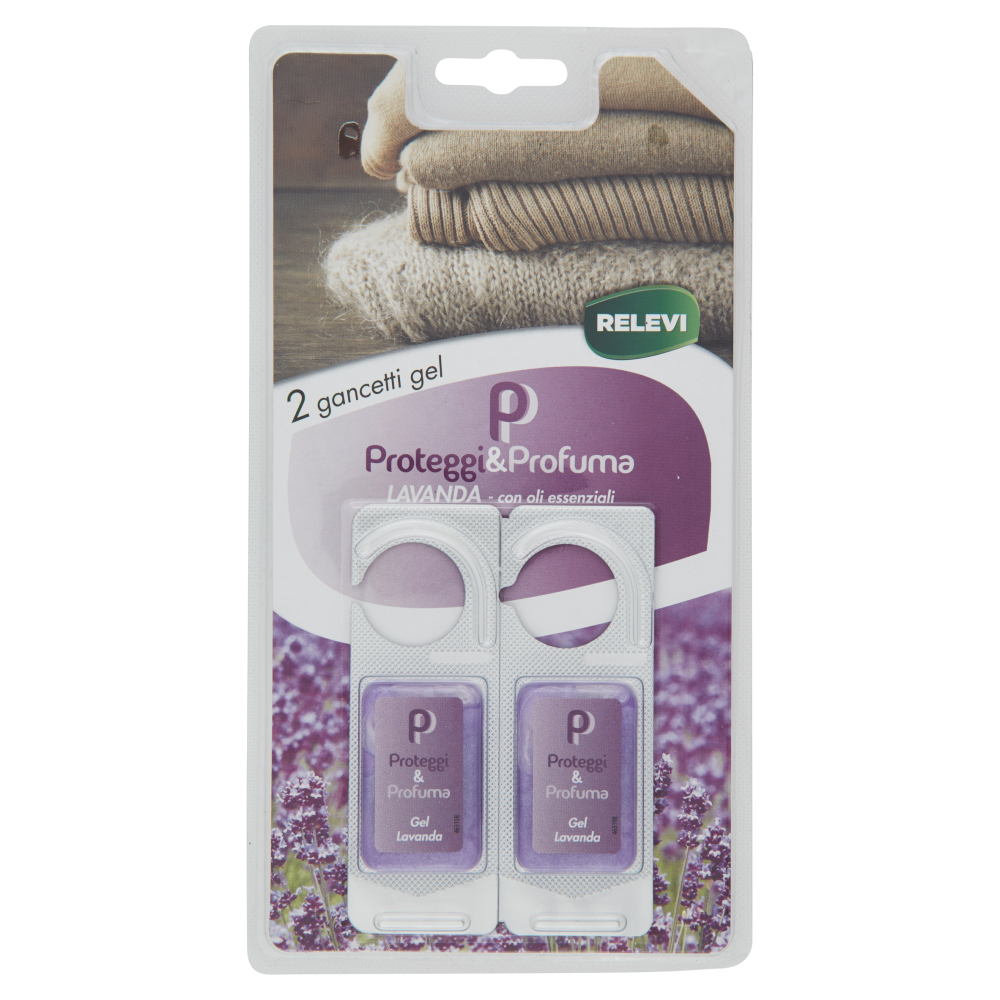 Relevi Proteggi&Profuma Lavanda gancetti gel 2 x 3,2 g, , large