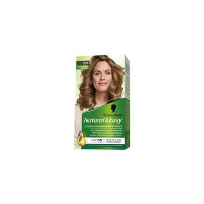 Natural&Easy Colorazione Permanente Biondo Scuro Naturale N.550,  Natural&Easy Colorazione Permanente Biondo Scuro Naturale N.550