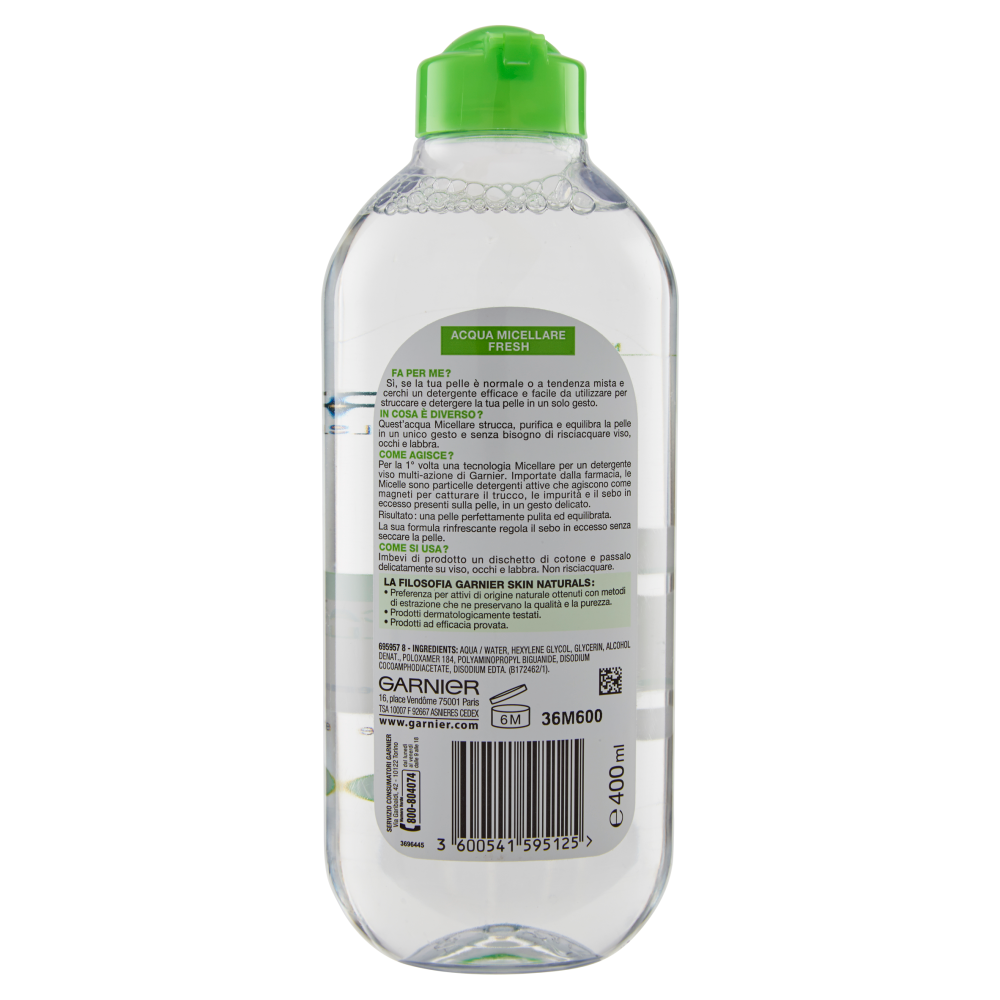 Garnier Skin Active Acqua Micellare Fresh 400 ml, , large