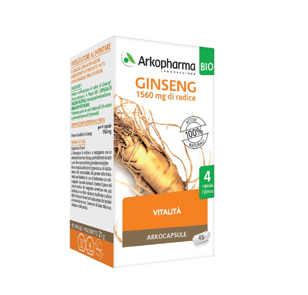 Arkopharma Ginseng Bio 45 Capsule - - - Immagine 1