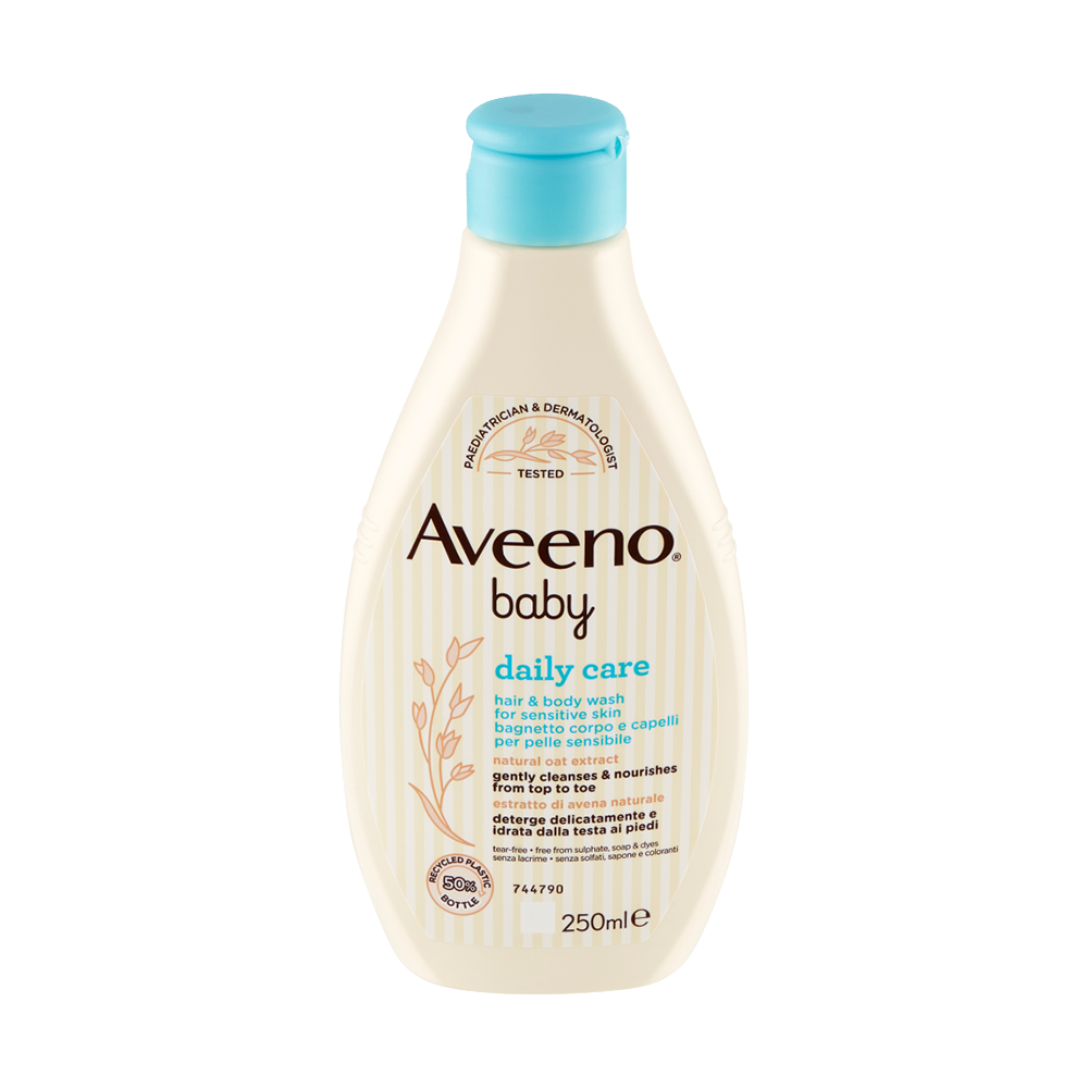 Aveeno Baby Daily Care Bagnetto Corpo e Capelli per Pelle Sensibile 250 ml, , large