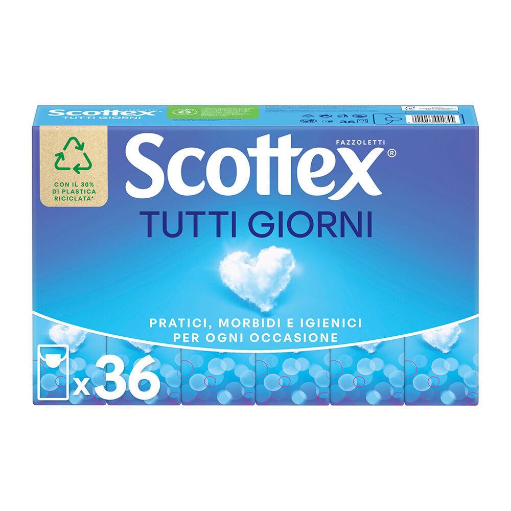 Scottex Fazzoletti Tutti i Giorni Confezione da 36 Pacchetti - -