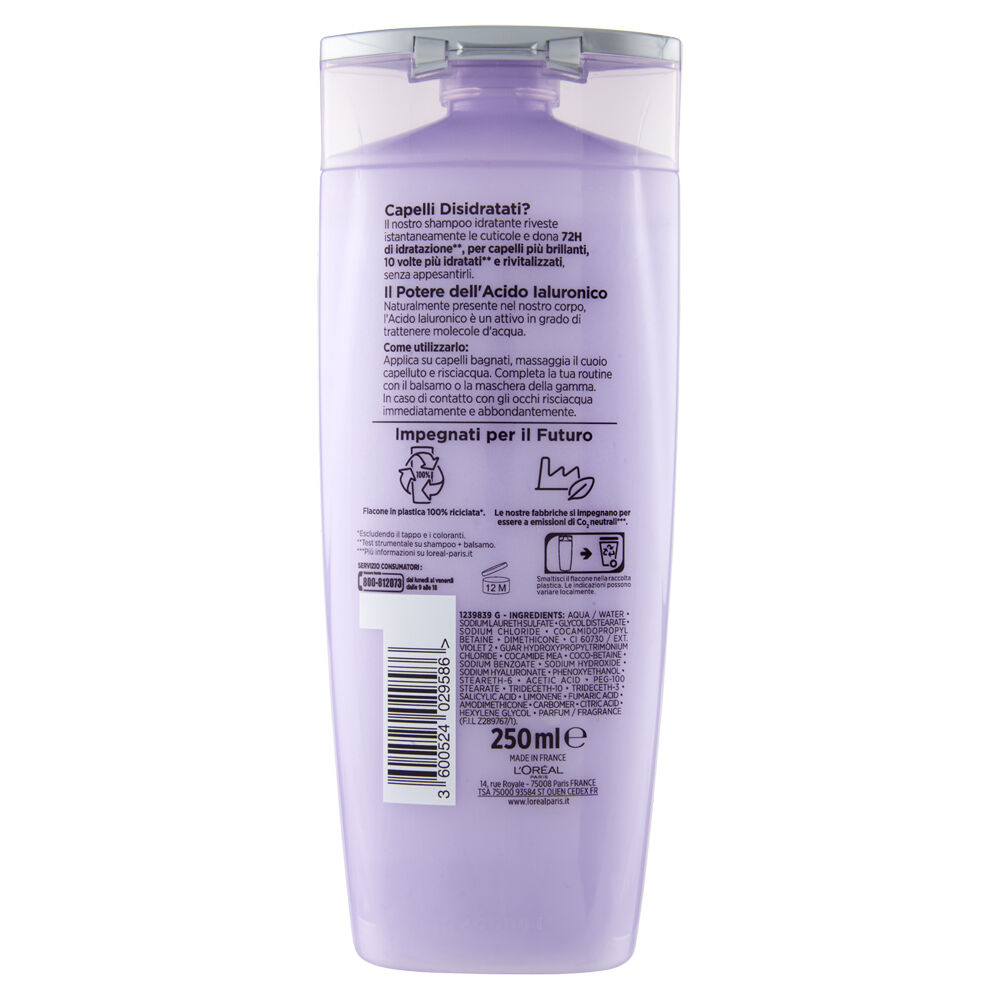 Elvive Hydra Hyaluronic Shampoo con Acido Ialuronico 250 ml, , large