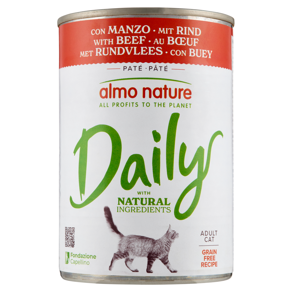 Almo Nature Daily Adult Cat Patè con Manzo 400 g - -