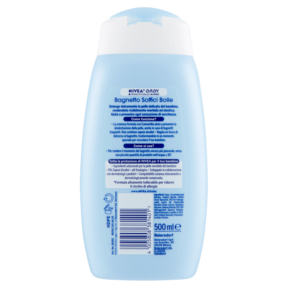 Nivea Baby Soffici Bolle Bagnetto 500 ml, , large