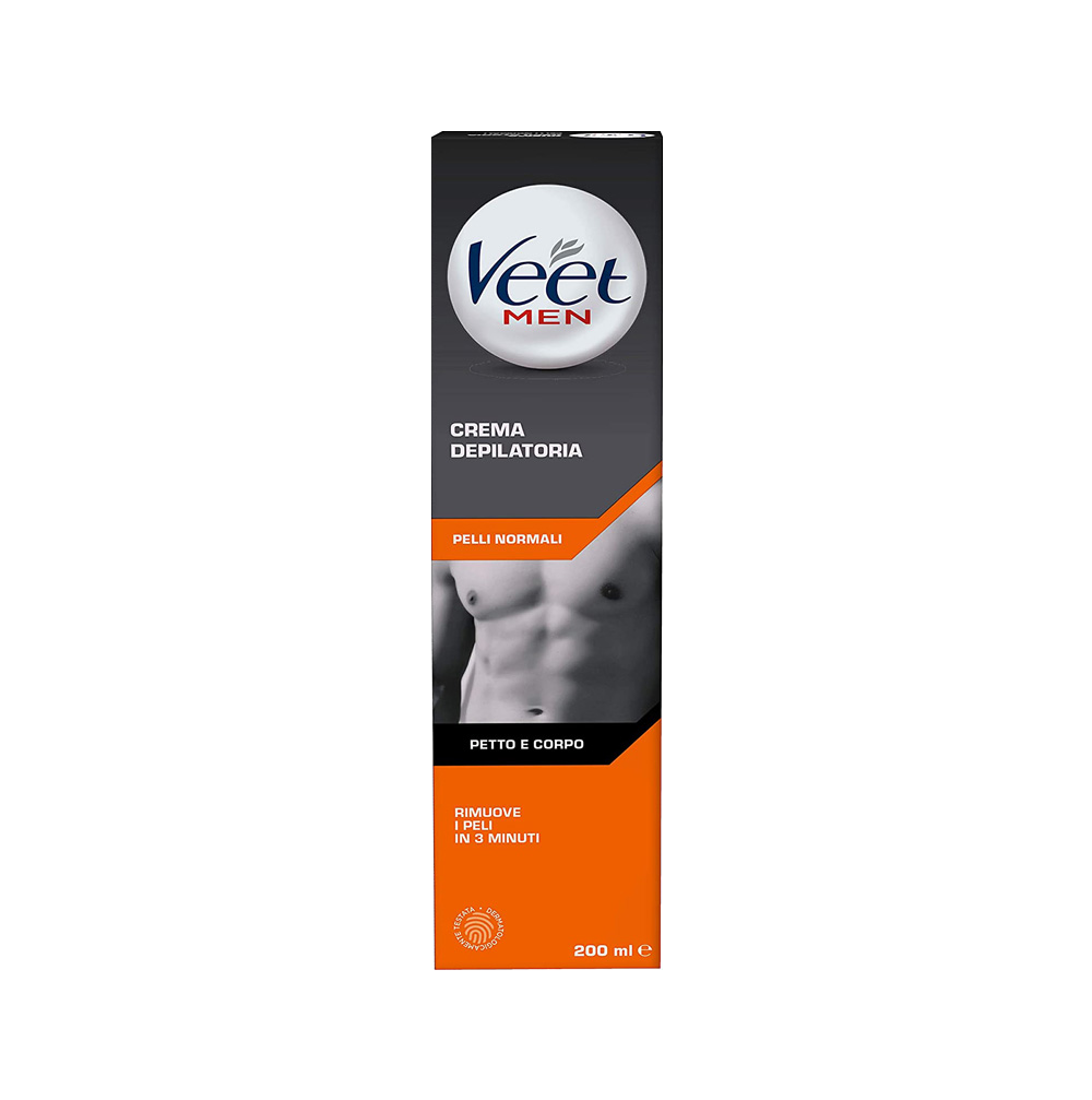 Veet Men Crema Depilatoria Pelli Normali 200 ml - -