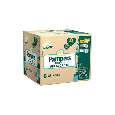 Pampers Baby-Dry XL 52 Pannolini Super Pack	