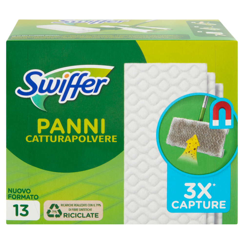 Swiffer Panni Catturapolvere per Scopa Ricarica 13 Panni - -