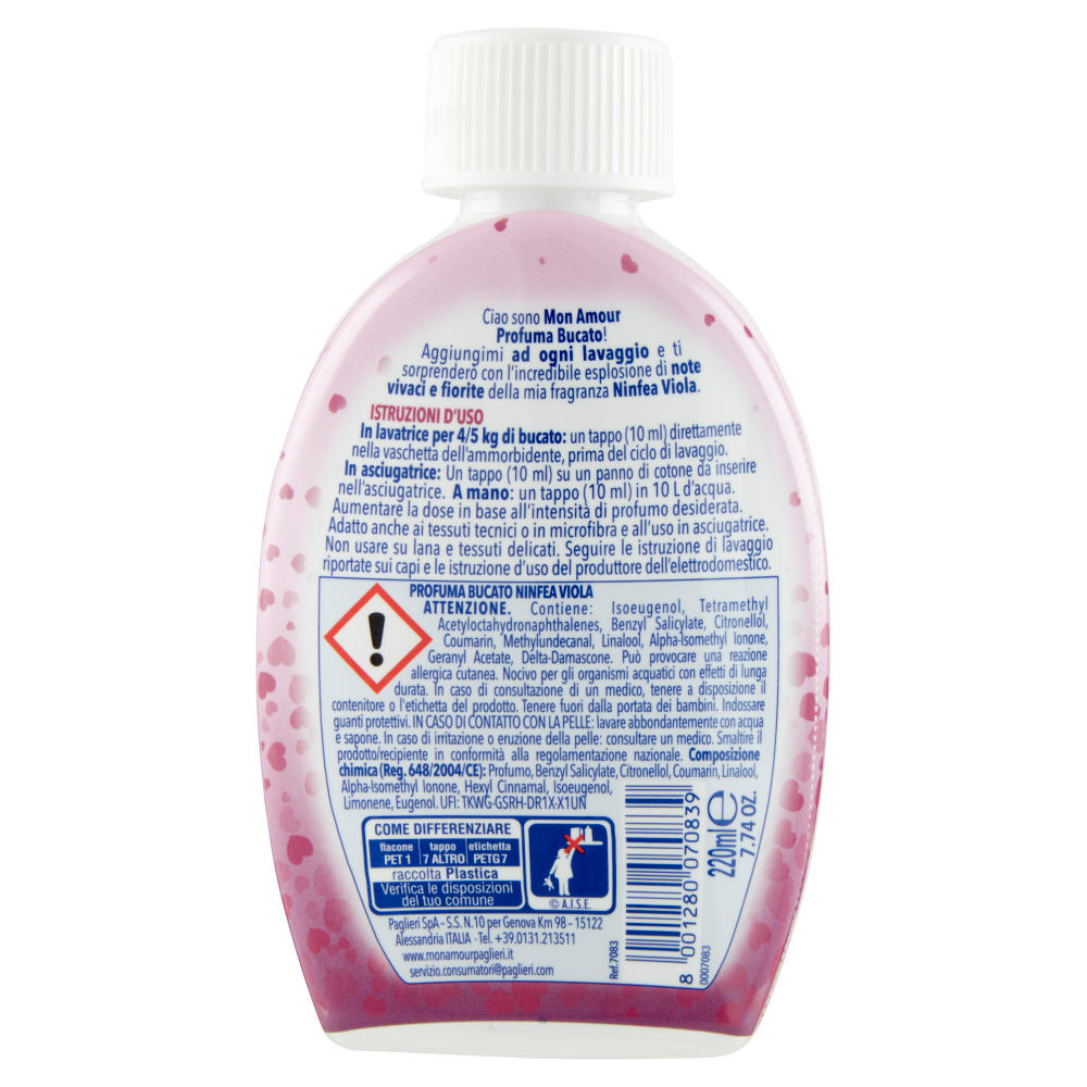 Mon Amour Ninfea Viola Profuma Bucato 220 ml, , large