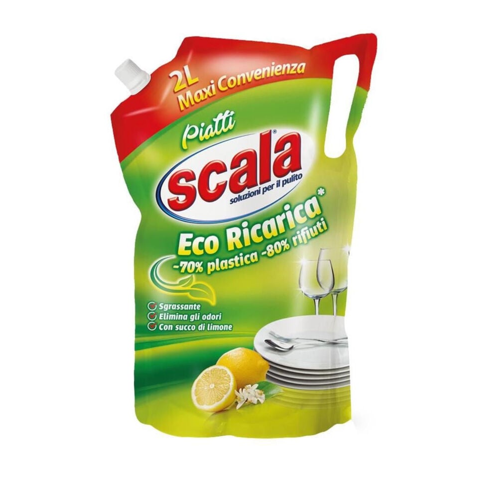 Scala Limone Detersivo Piatti Refill 2000 ml, , large