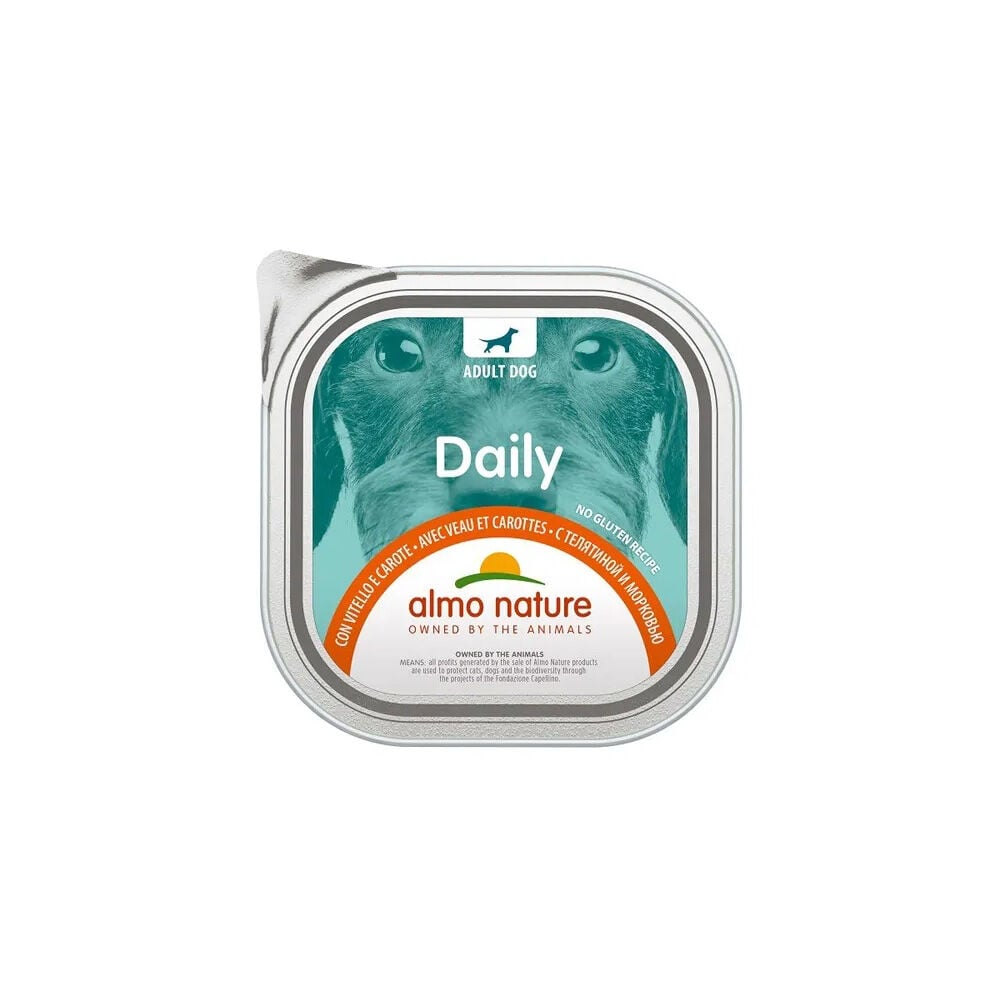 Almo Nature Daily 18 X 300 G Alimento Umido Per Cane - Con Vitello E Carote - Immagine 5