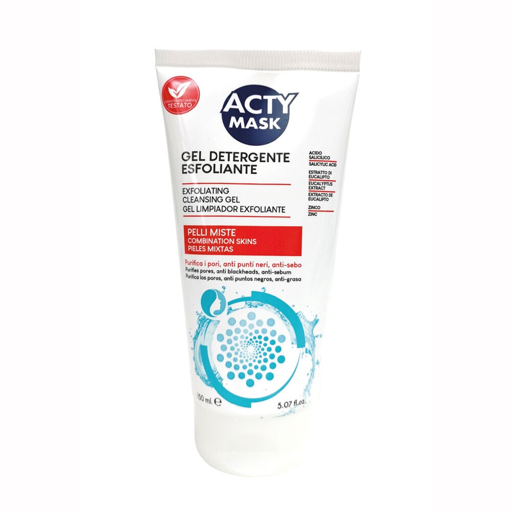 Acty Mask Gel Detergente Esfoliante Pelli Miste 150 ml - - - Immagine 1