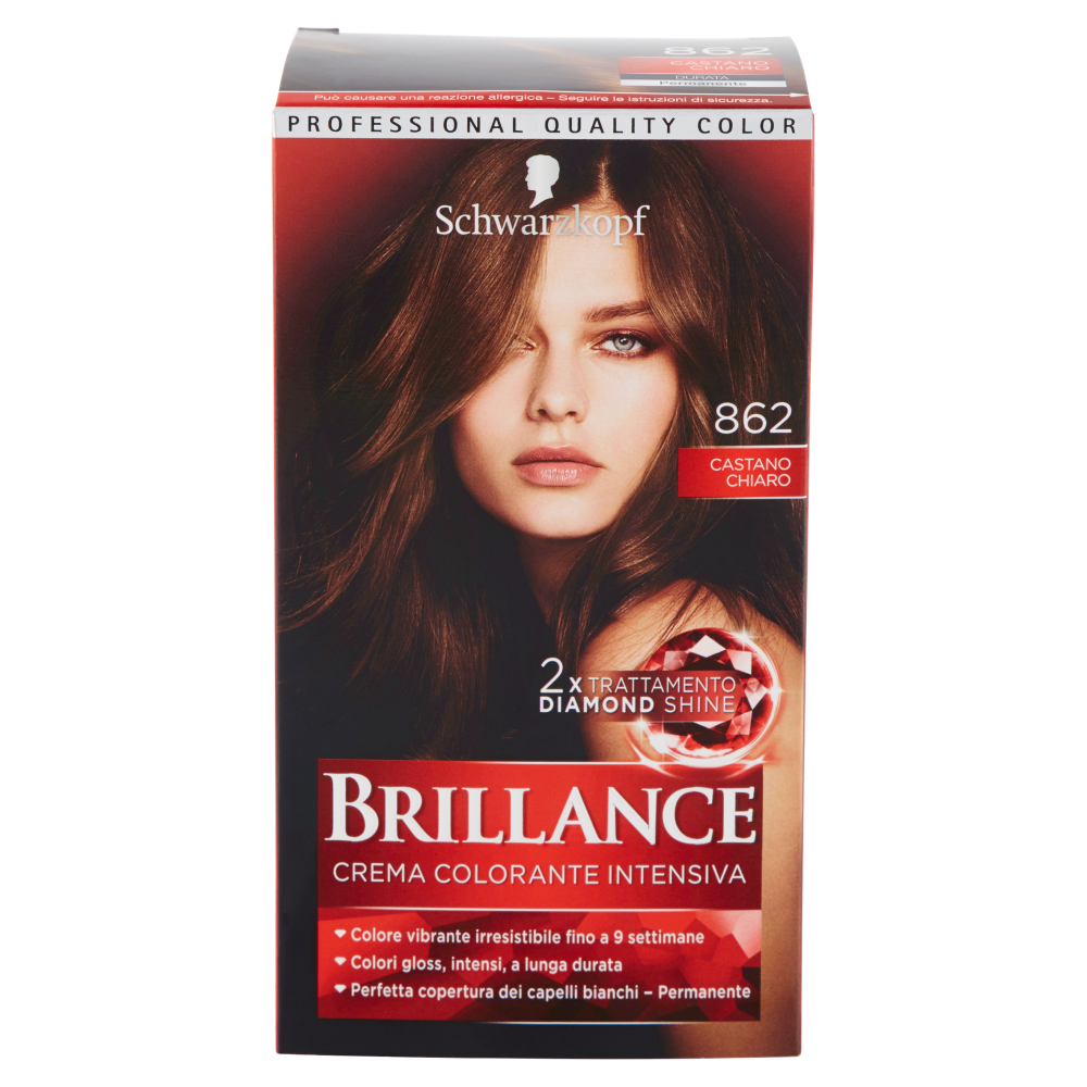Brillance Crema Colorante Intensiva Castano Chiaro N.862 - -