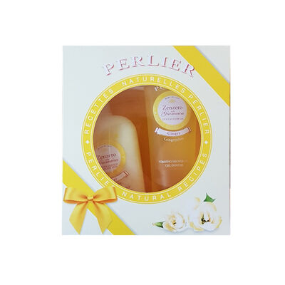 Perlier Cofanetto Regalo Zenzero: Docciaschiuma 250 ml + Sapone Liquido 300 ml	
