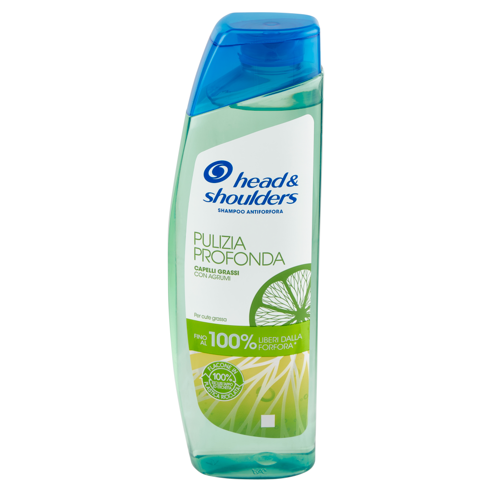 Head & Shoulders Shampoo Antiforfora Capelli Grassi Pulizia Profonda 250 Ml - -