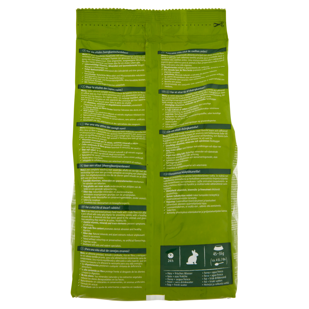 Vitakraft Menu Vital +Thymian Conigli Nani 1 kg, , large