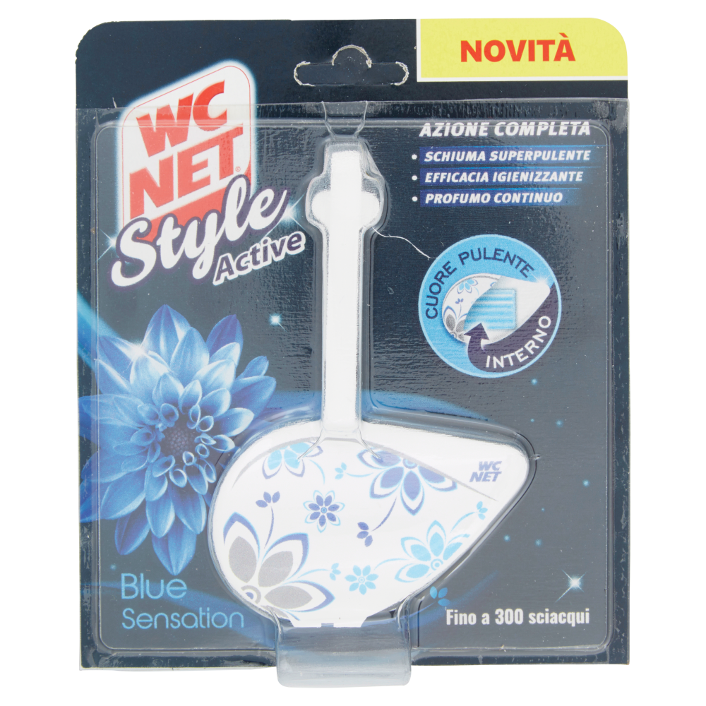 Wc Net Tavoletta Style Fiori Blu/ Rosa 1pz, , large