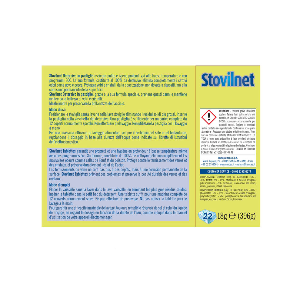 Nuncas Lavastoviglie Pastiglie 22 Tabs, , large