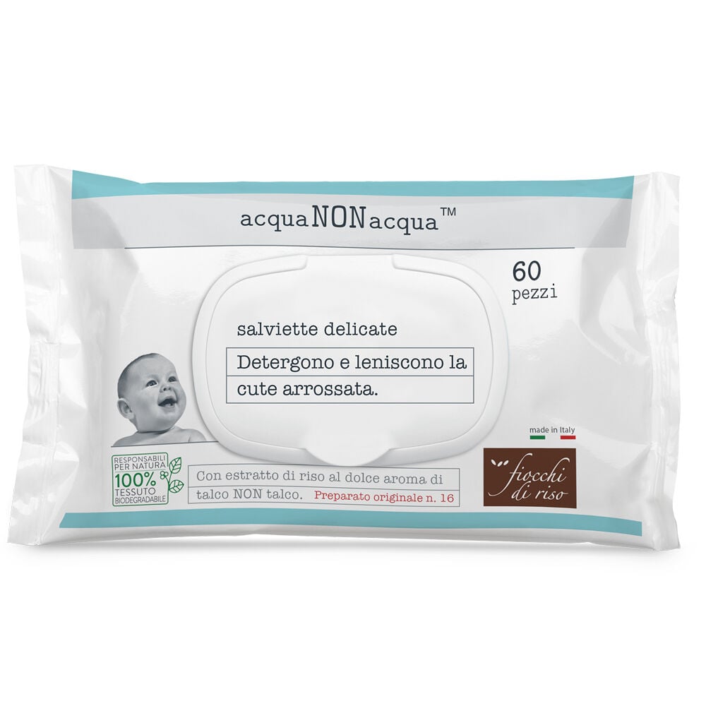 Fiocchi di Riso Acqua non Acqua 60 Salviette - -