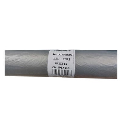Virosac Sacchi 105x115 cm Pz15 Grigio HDPE	