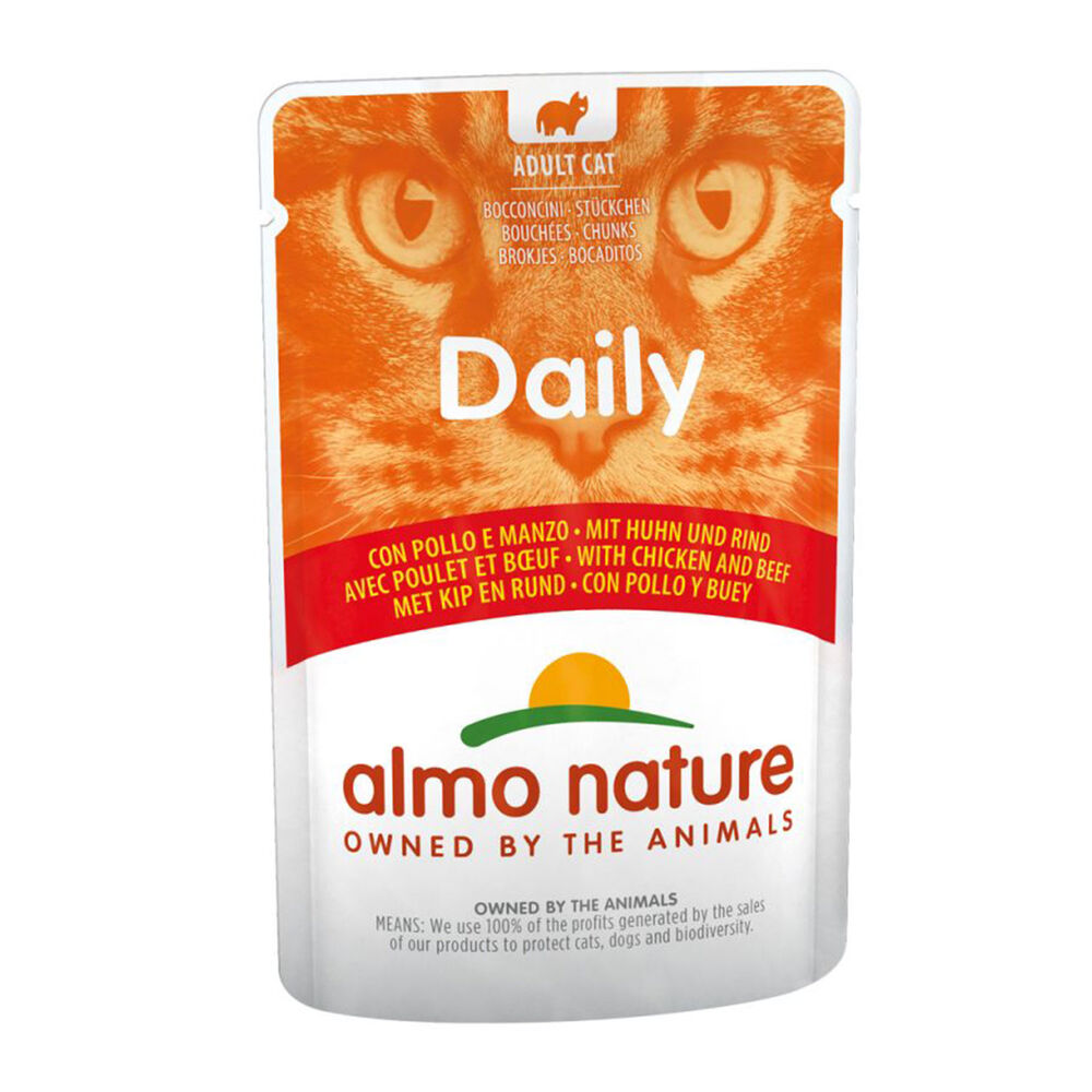 Almo Nature Daily menu 70 gr Pollo e Manzo, , large