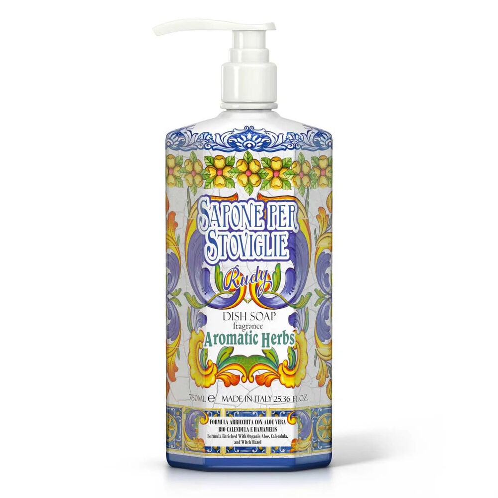 Le Maioliche Sapone Piatti Erbe Aromatiche 750 ml, , large